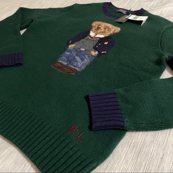 Ralph Lauren Polo Preppy Bear Sweater - Picture 7 of 16
